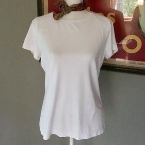 Land’s End Ladies soft white t-shirt Medium